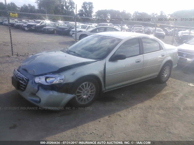 1C3EL46X46N273452 - 2006 CHRYSLER SEBRING GREEN photo 2