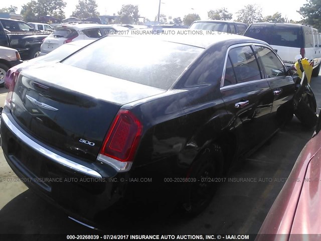 2C3CCAAGXFH802697 - 2015 CHRYSLER 300 LIMITED BLACK photo 4
