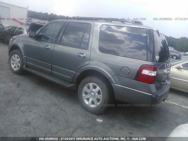 1FMJU1F52AEA63702 - 2010 FORD EXPEDITION XLT ნაცრისფერი ფოტო 3