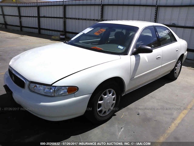 2G4WS52J341157454 - 2004 BUICK CENTURY CUSTOM WHITE photo 2