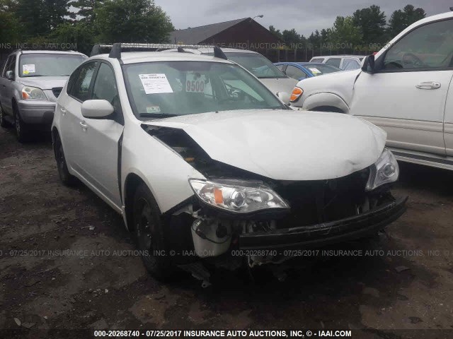 JF1GH61659H813321 - 2009 SUBARU IMPREZA 2.5I WHITE photo 1