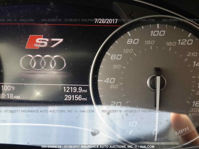 WAUW2AFC5GN021416 - 2016 AUDI S7 PRESTIGE BLACK photo 7