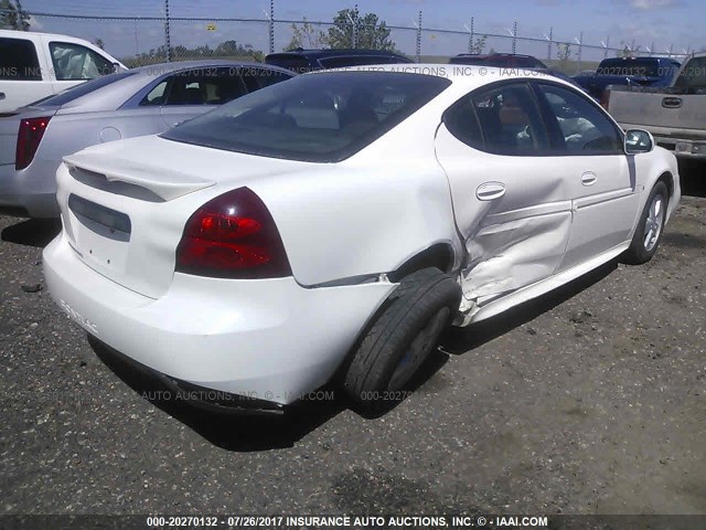 2G2WP552361295836 - 2006 PONTIAC GRAND PRIX WHITE photo 4
