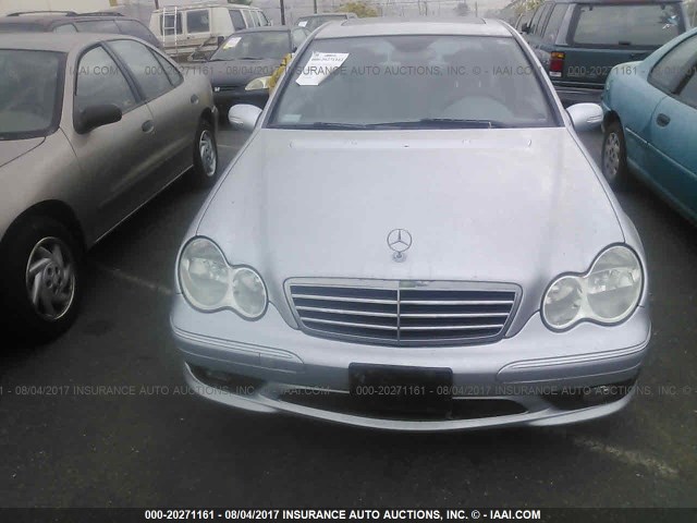 WDBRF52H26A857492 - 2006 MERCEDES-BENZ C GENERATION 2006 230 SILVER photo 6