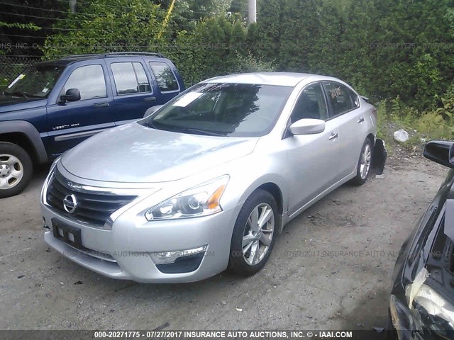 1N4AL3AP1DN412032 - 2013 NISSAN ALTIMA 2.5/S/SV/SL SILVER photo 2