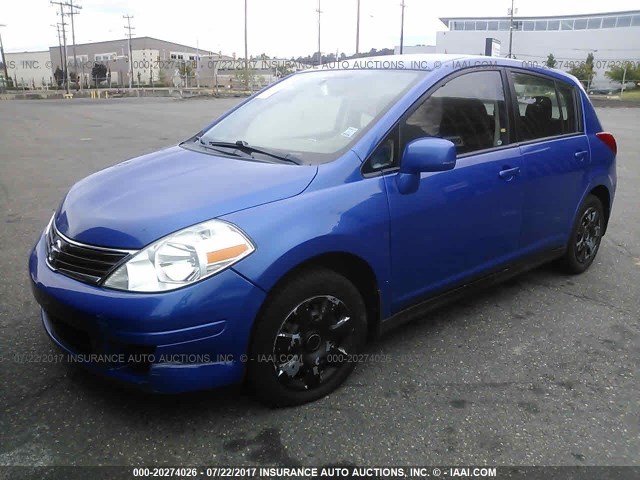 3N1BC1CP4BL422618 - 2011 NISSAN VERSA S/SL BLUE photo 2