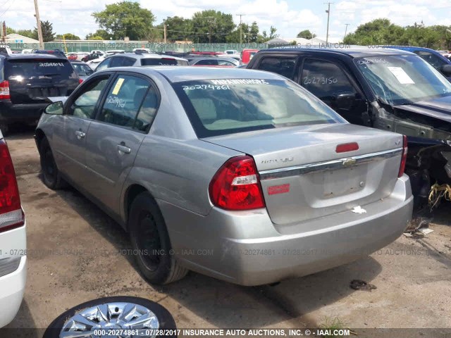 1G1ZS58N77F281499 - 2007 CHEVROLET MALIBU LS SILVER photo 3