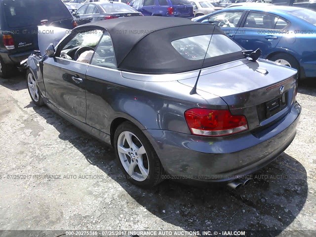 WBAUL7C56DVU09070 - 2013 BMW 128 I GRAY photo 3