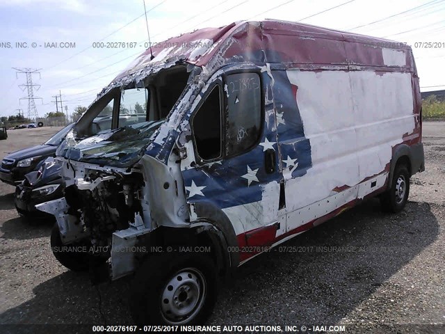 3C6TRVDG1EE102811 - 2014 RAM PROMASTER 2500 2500 HIGH RED photo 2