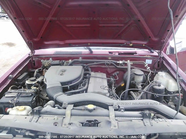 1N6SD11S5SC472762 - 1995 NISSAN TRUCK E/XE RED photo 10