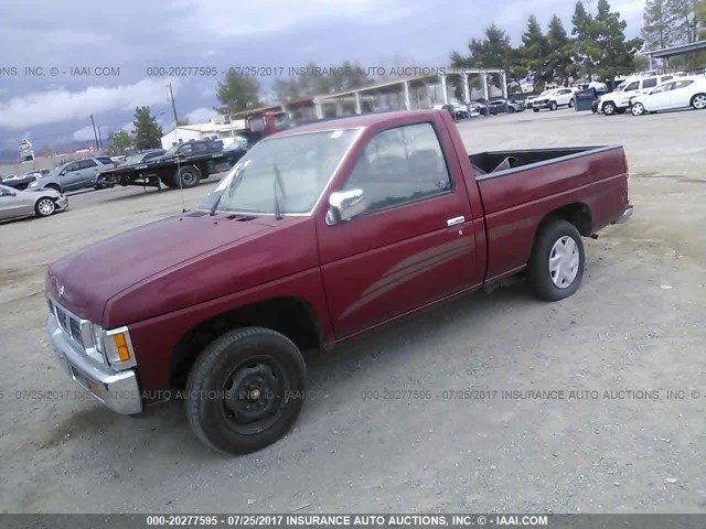 1N6SD11S5SC472762 - 1995 NISSAN TRUCK E/XE RED photo 2
