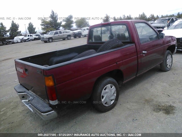 1N6SD11S5SC472762 - 1995 NISSAN TRUCK E/XE RED photo 4