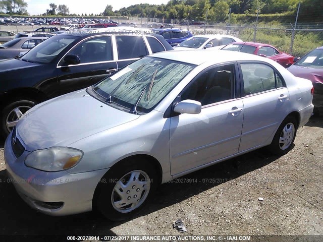 1NXBR32E36Z584089 - 2006 TOYOTA COROLLA CE/LE/S SILVER photo 2