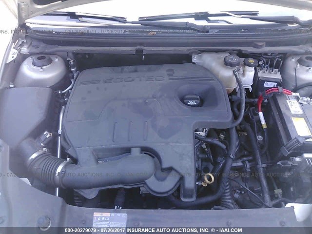 1G1ZC5E18BF360655 - 2011 CHEVROLET MALIBU 1LT 金色 照片 10