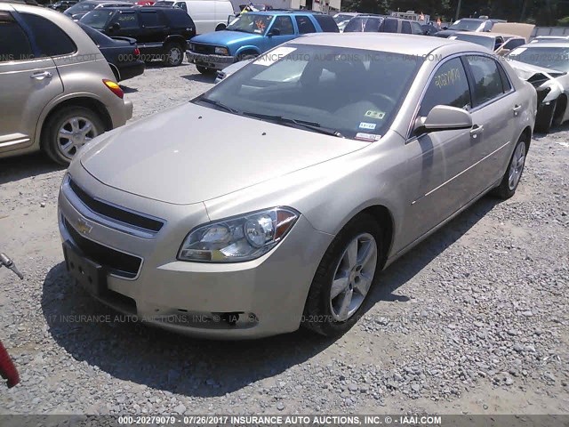 1G1ZC5E18BF360655 - 2011 CHEVROLET MALIBU 1LT 金色 照片 2