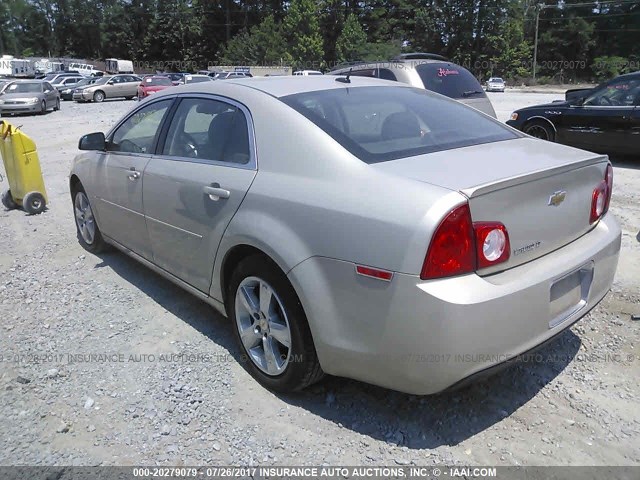 1G1ZC5E18BF360655 - 2011 CHEVROLET MALIBU 1LT 金色 照片 3