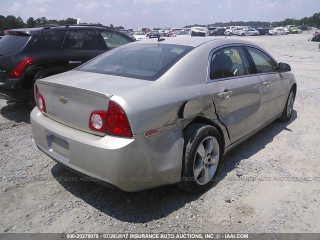 1G1ZC5E18BF360655 - 2011 CHEVROLET MALIBU 1LT 金色 照片 4