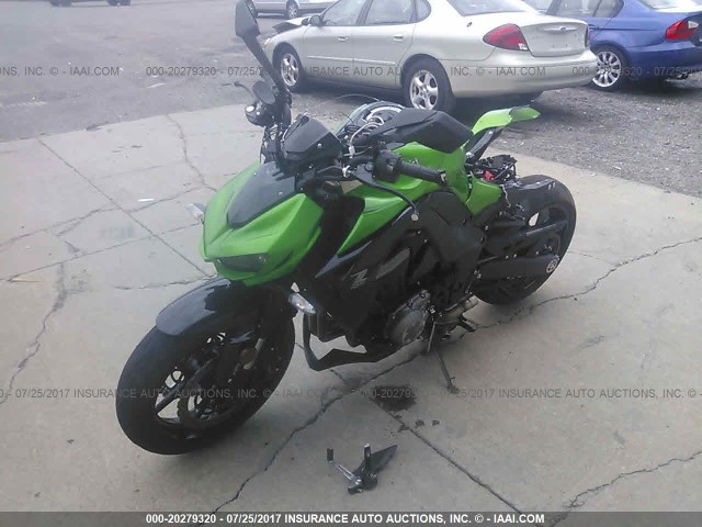 JKAZRCG18FA006154 - 2015 KAWASAKI ZR1000 G GREEN photo 2