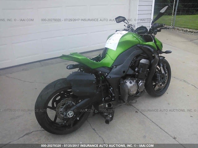 JKAZRCG18FA006154 - 2015 KAWASAKI ZR1000 G GREEN photo 4