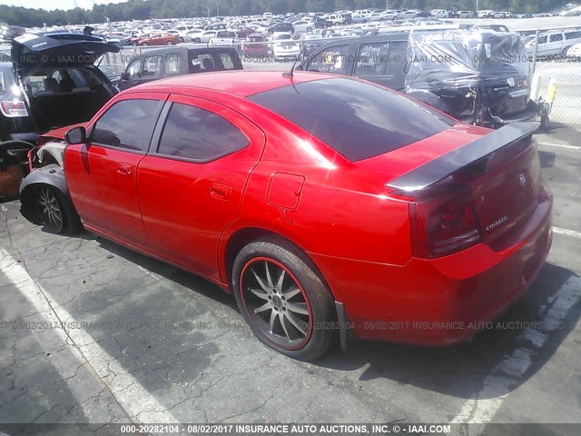 2B3KA43G28H265355 - 2008 DODGE CHARGER RED photo 3