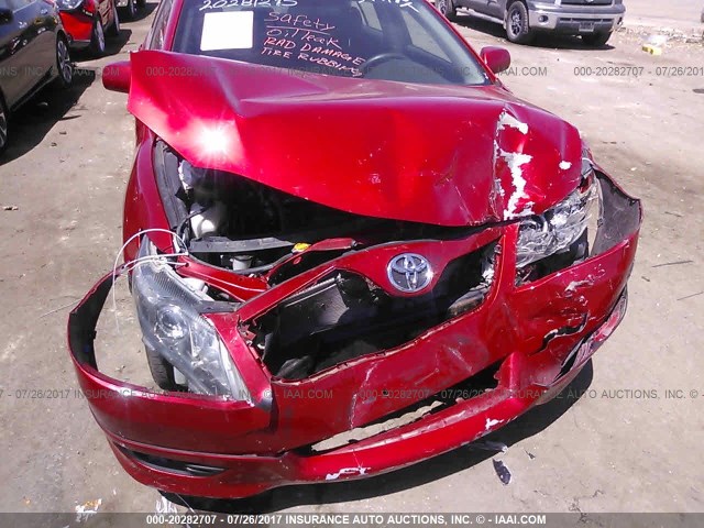 4T1BF3EK4BU160473 - 2011 TOYOTA CAMRY SE/LE/XLE RED photo 6