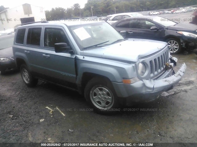 1C4NJRBBXED595526 - 2014 JEEP PATRIOT SPORT BLUE photo 1