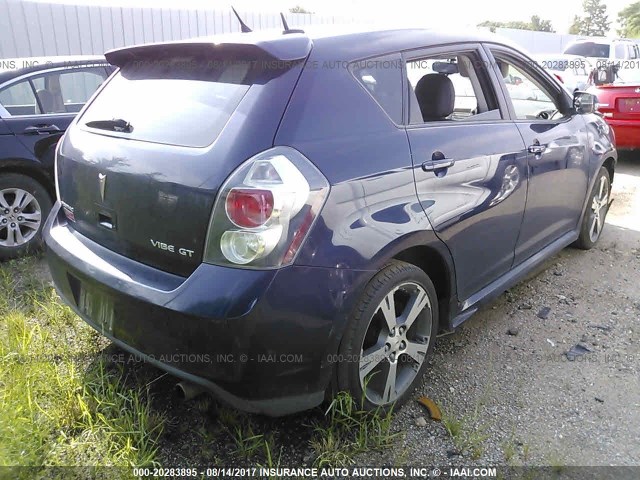 5Y2SR67019Z401752 - 2009 PONTIAC VIBE GT Dark Blue photo 4