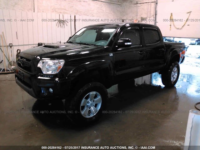 3TMJU4GN7EM173679 - 2014 TOYOTA TACOMA DOUBLE CAB PRERUNNER BLACK photo 2