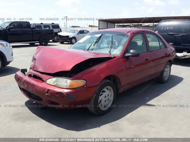 3FAFP13P42R174702 - 2002 FORD ESCORT RED photo 2