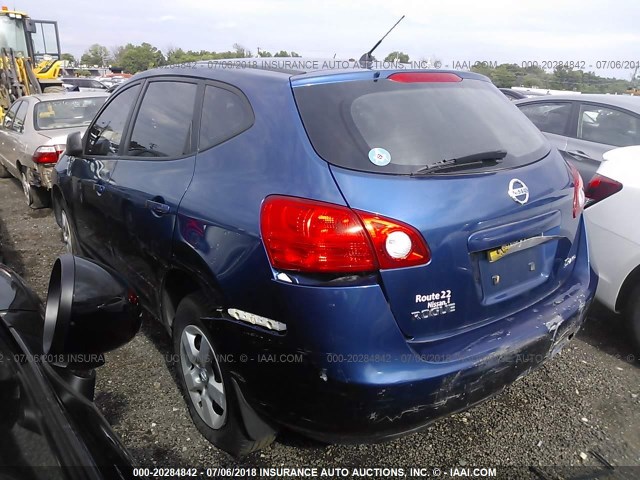 JN8AS58V38W138642 - 2008 NISSAN ROGUE S/SL BLUE photo 3