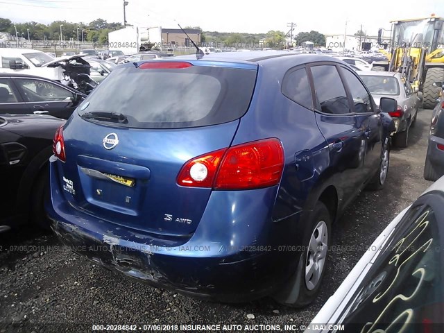 JN8AS58V38W138642 - 2008 NISSAN ROGUE S/SL BLUE photo 4