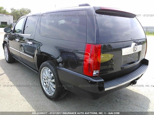 1GYFK66868R112503 - 2008 CADILLAC ESCALADE ESV BLACK photo 3