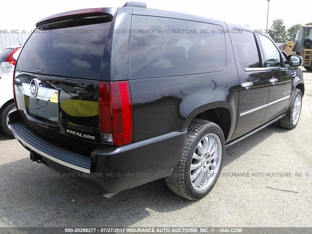 1GYFK66868R112503 - 2008 CADILLAC ESCALADE ESV BLACK photo 4