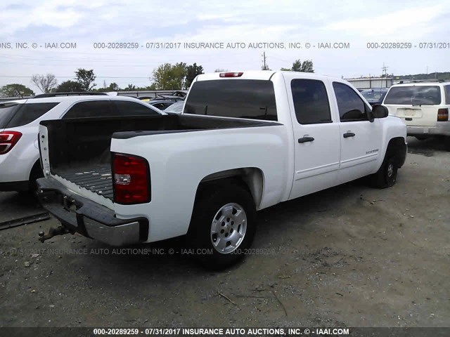 3GCPCSE04DG191529 - 2013 CHEVROLET SILVERADO C1500 LT WHITE photo 4