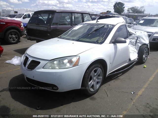 1G2ZG57B094212107 - 2009 PONTIAC G6 WHITE photo 2