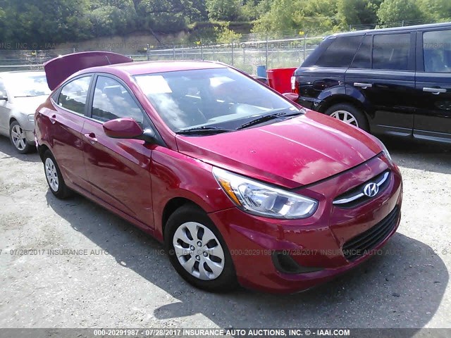 KMHCT4AE6HU204744 - 2017 HYUNDAI ACCENT SE RED photo 1