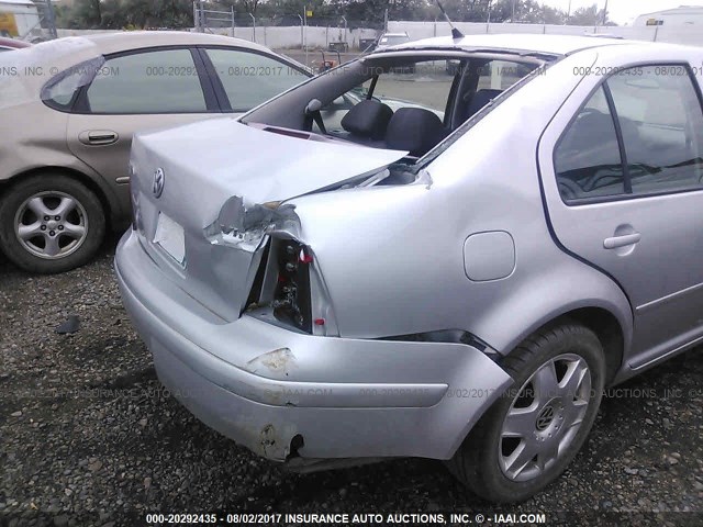 3VWTG69M31M086661 - 2001 VOLKSWAGEN JETTA GLX SILVER photo 6