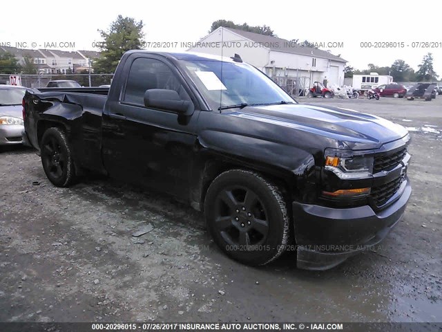 1GCNCNEC8GZ294136 - 2016 CHEVROLET SILVERADO C1500/C1500  LS BLACK photo 1