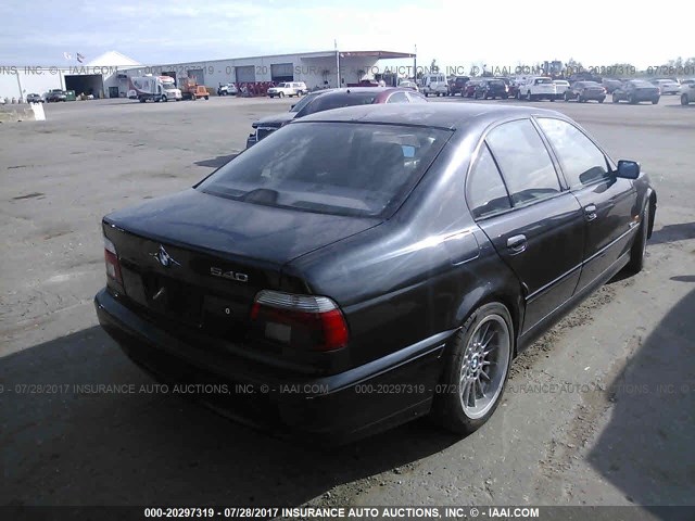 WBADN53431GC98504 - 2001 BMW 540 I BLACK photo 4