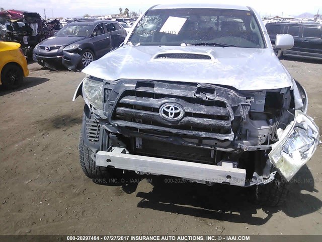5TEJU62N57Z367877 - 2007 TOYOTA TACOMA DOUBLE CAB PRERUNNER SILVER photo 6