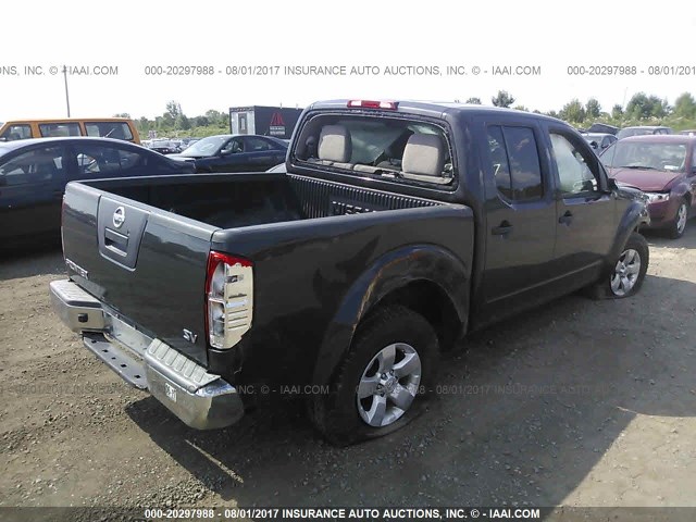 1N6AD0ER7CC414702 - 2012 NISSAN FRONTIER S/SV/SL/PRO-4X GRAY photo 4