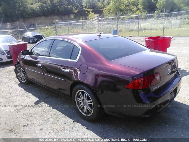 1G4HD57267U106964 - 2007 BUICK LUCERNE CXL RED photo 3