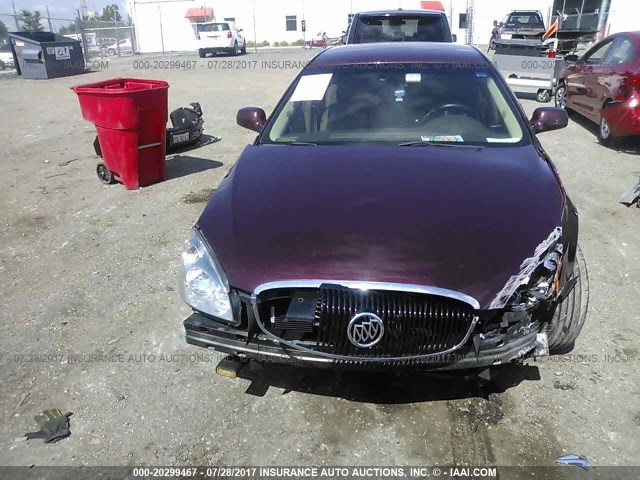 1G4HD57267U106964 - 2007 BUICK LUCERNE CXL RED photo 6