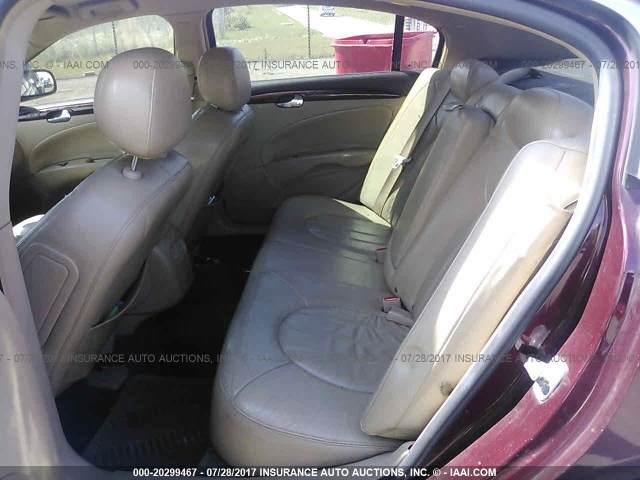 1G4HD57267U106964 - 2007 BUICK LUCERNE CXL RED photo 8