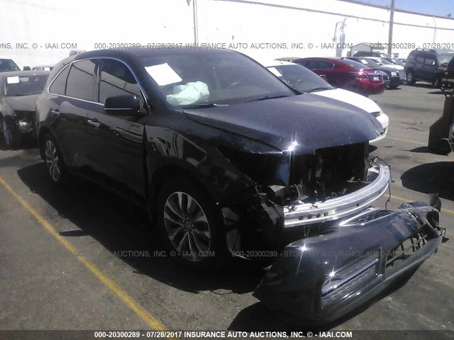 5FRYD4H40FB022630 - 2015 ACURA MDX TECHNOLOGY BLACK photo 1