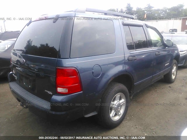 1FMZU73E75ZA15718 - 2005 FORD EXPLORER XLT/XLT SPORT/NBX BLUE photo 4