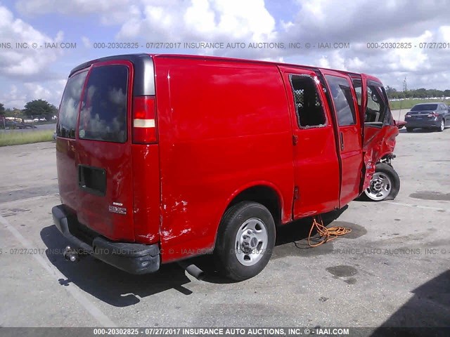 1GTGG25V661139787 - 2006 GMC SAVANA G2500 RED photo 4