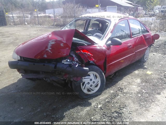 3FAFP13P91R203786 - 2001 FORD ESCORT RED photo 2