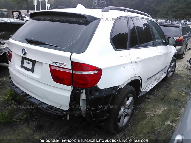 5UXFE4C54AL379996 - 2010 BMW X5 XDRIVE30I WHITE photo 4