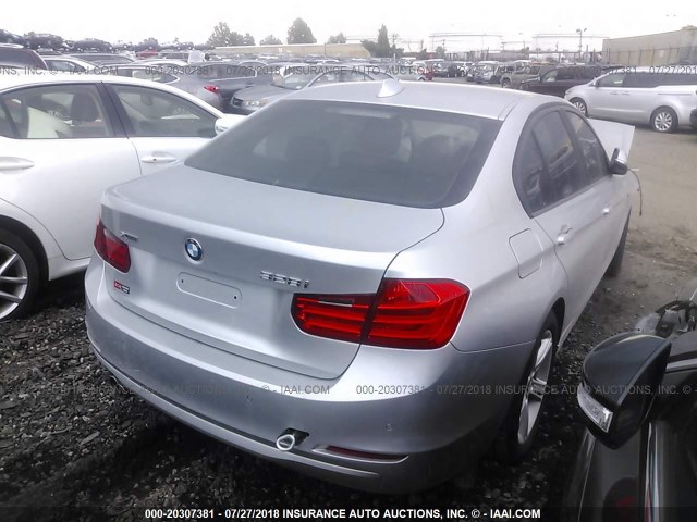 WBA3B5C51EP541288 - 2014 BMW 328 XI SULEV SILVER photo 4